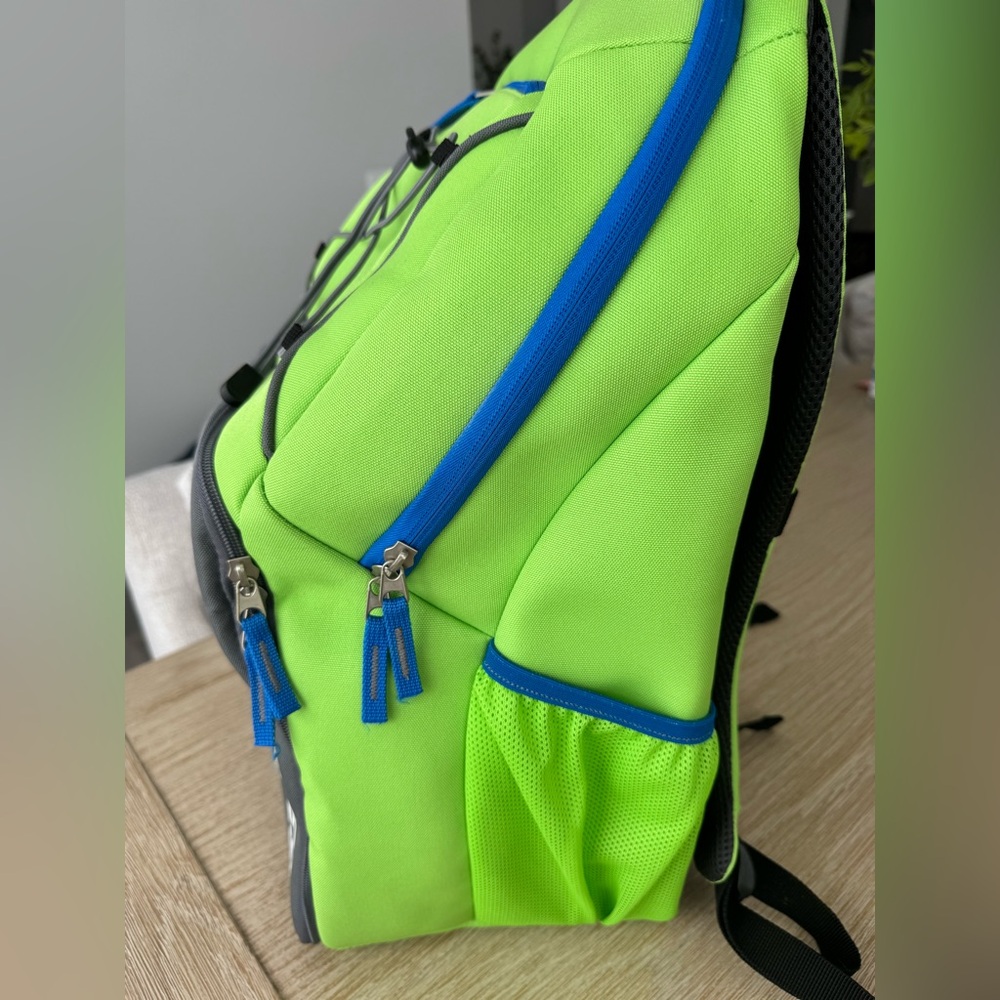 6 PACK FITNESS EXPEDITION BACKPACK Bag MEAL MANAGEMENT SIX PACK Neon Green - Picture 2 of 7